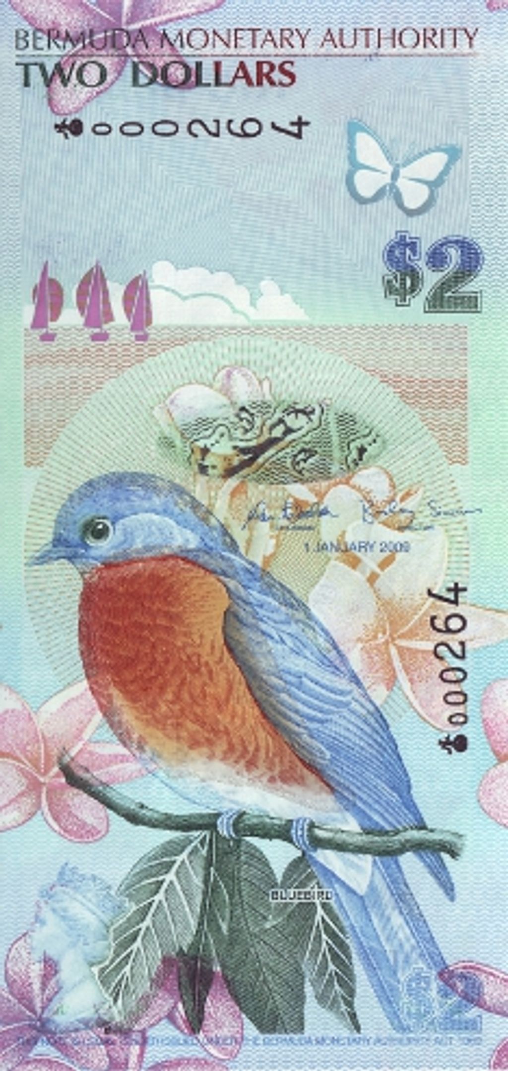 Bankjegyek, Bermuda's 2-Dollar note 