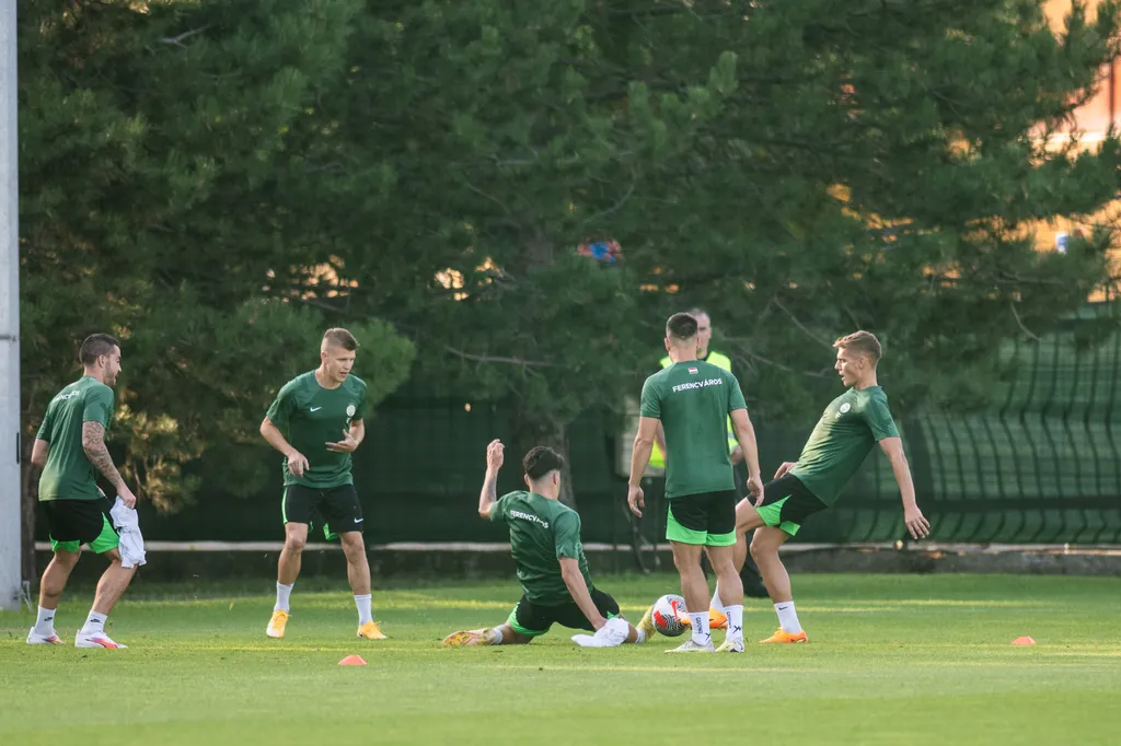 FTC, Fradi, Ferencváros, Ferencvárosi TC, a KÍ Klaksvík elleni BL-visszavágót megelőző edzés, FTC-MVM Sportközpont, 2023.07.18. 