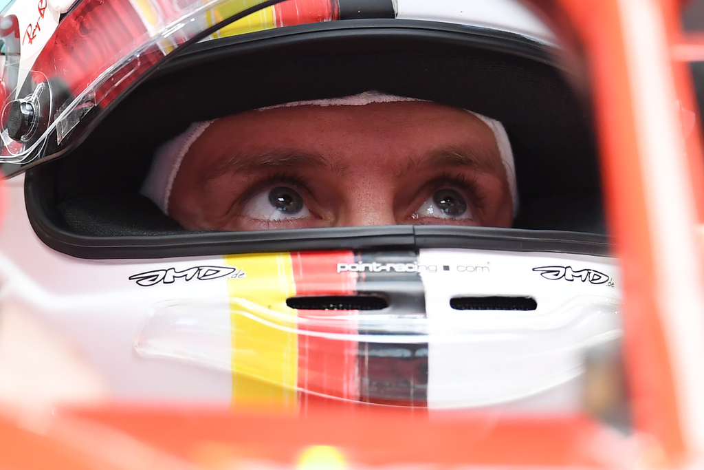 A Forma-1-es Kínai Nagydíj szombati napja, Sebastian Vettel, Scuderia Ferrari 