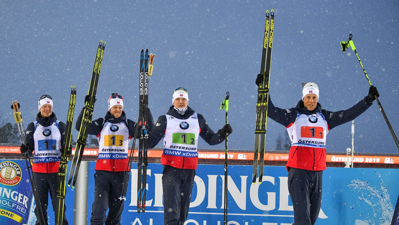 Sweden Biathlon Worlds Men Relay 4x75 km IBU 