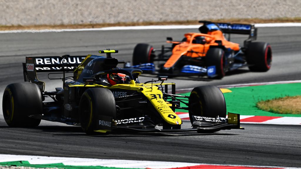 Forma-1, Spanyol Nagydíj, Ocon, Renault, Sainz, McLaren 
