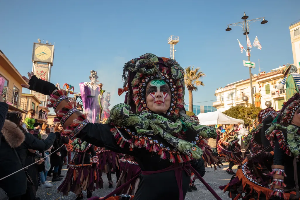 VIAREGGIO, karnevál, felvonulás, Olaszország, 150 éves hagyomány, 2023. 02. 07., február 4-től 25-ig 