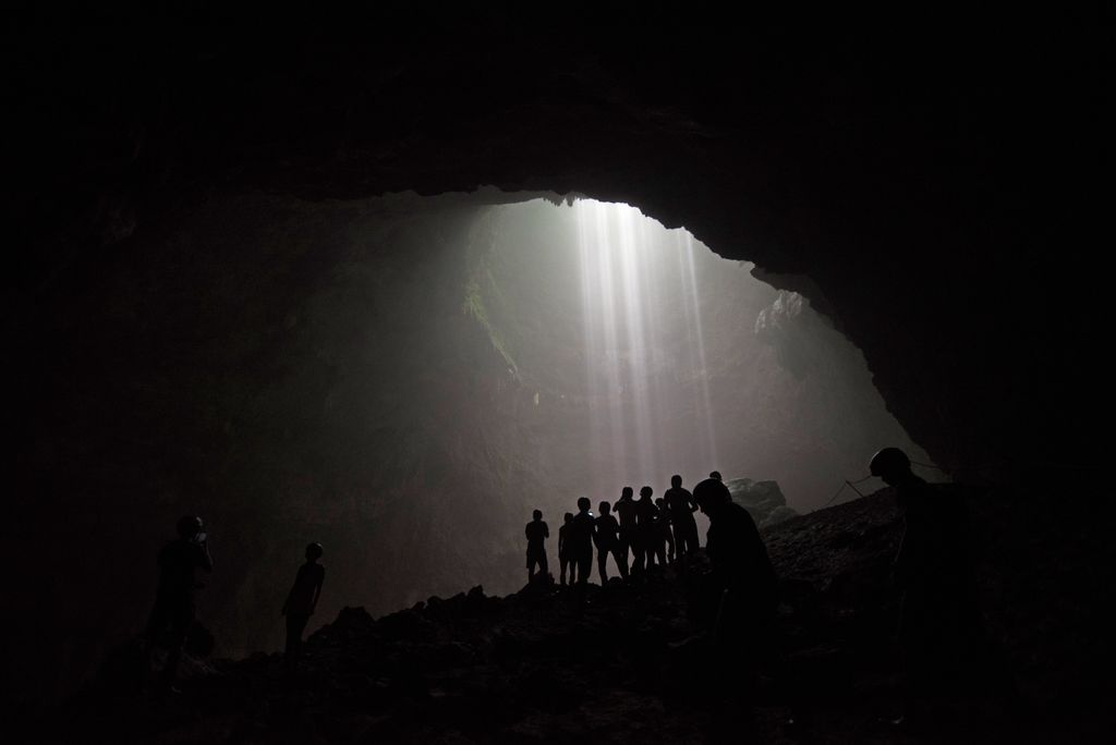 goa jomblang barlang indonézia 