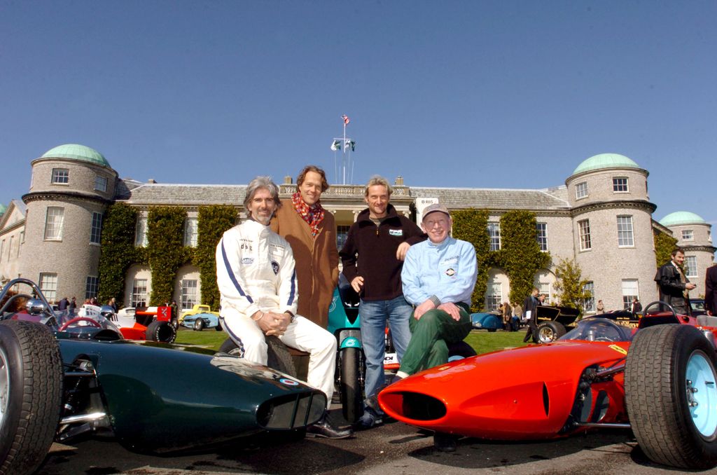 Forma-1, Damon Hill, Lord March, Carl Fogarty, John Surtees, Goodwood 