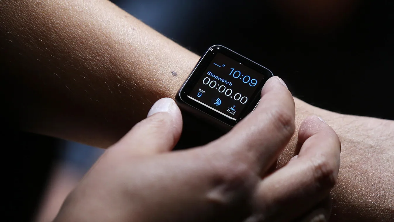 Az Apple Watch egyik prototípusa a szeptemberi bemutatón 