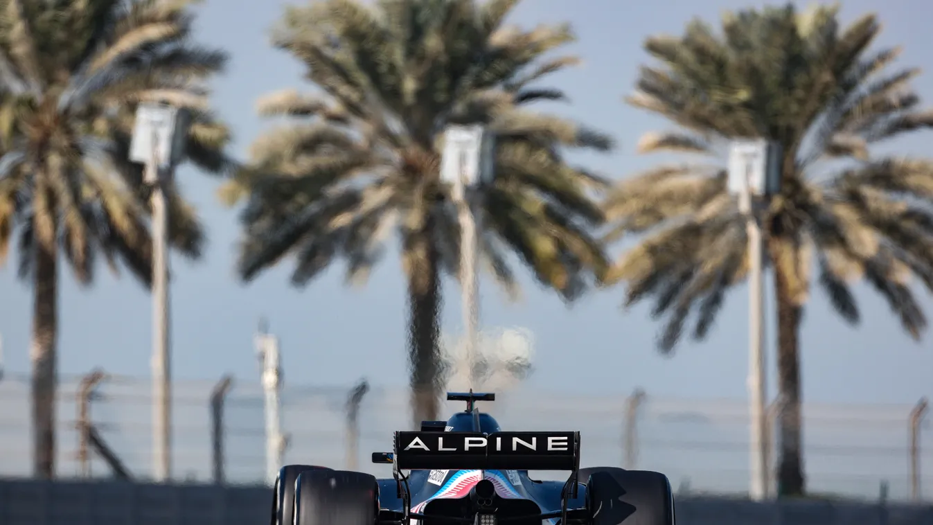 Forma-1, abu-dzabi tesztelés 2021, második nap, Fernando Alonso, Alpine 