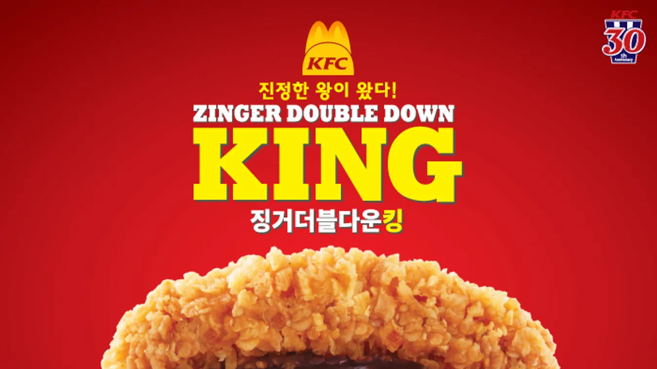 kfc zinger double down king burger 