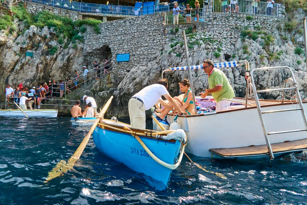 Exploring Naples - A Place to Visit Topics World Culture Ocean Grotta Azzurra Island of Capri Sea Cave Tourist Attraction 