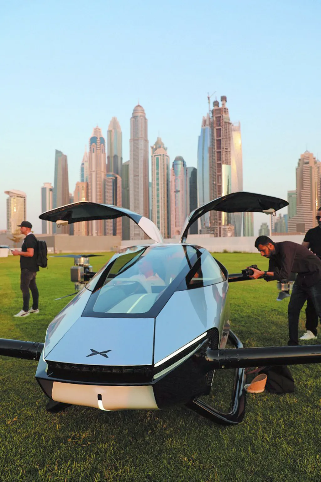 Képek a dubaji repülő autó tesztről, Képek a dubaji repülő autó tesztről, Dubaj, XPeng Motors, Gitex 2022, autó, jármű, technológia 