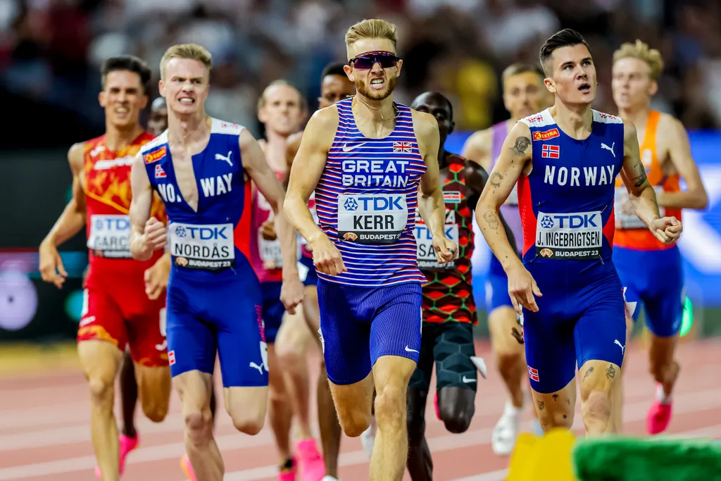 Atlétikai vb, Atlétikai Világbajnokság, World Athletics, Szabadtéri atlétikai világbajnokság, Budapest, 2023. 08. 23., férfi, 1500 m, döntő, Josh Kerr 