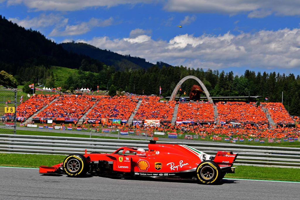 A Forma-1-es Osztrák Nagydíj, Sebastian Vettel, Ferrari 