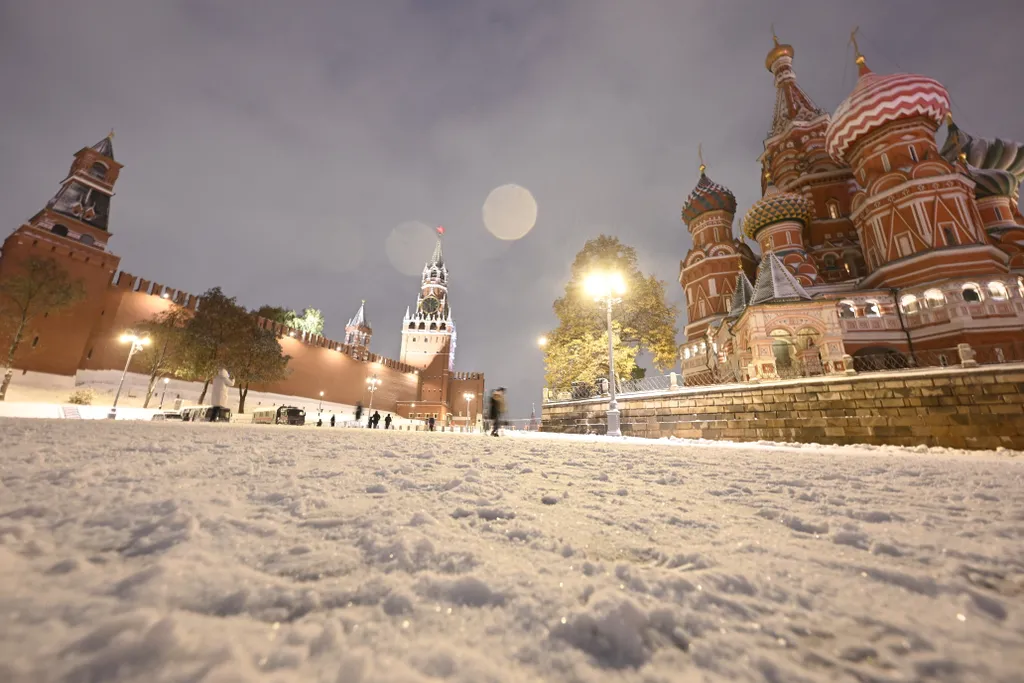 havazás, elsőhó, első hó, hó, október, moszkva, oroszország 