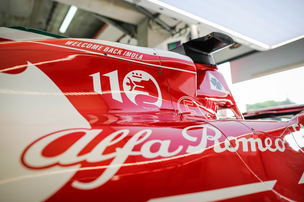Forma-1, Emilia-Romagna Nagydíj, Alfa Romeo Racing, Alfa Romeo logo 