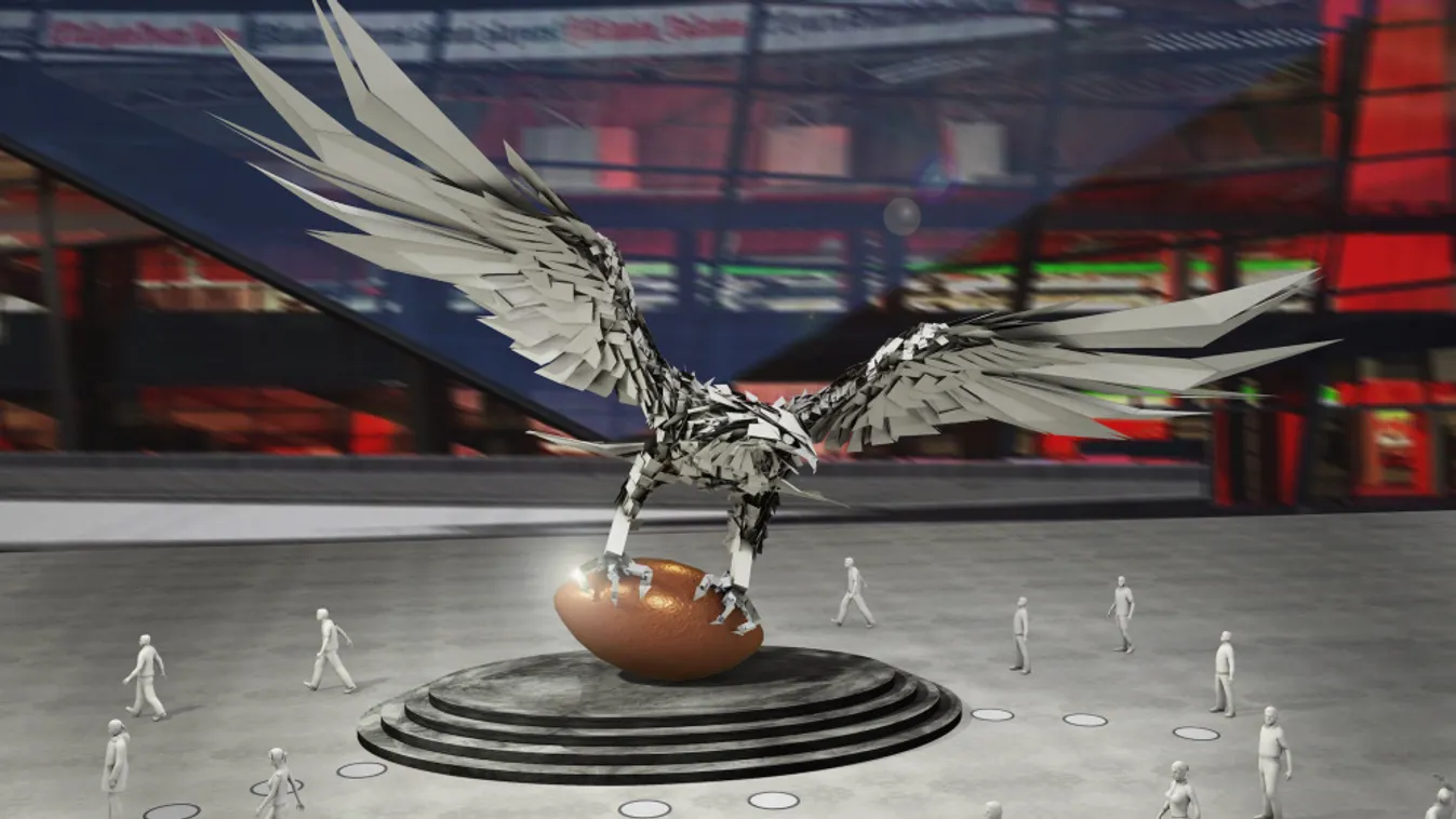 Atlanta Falcons szobor 