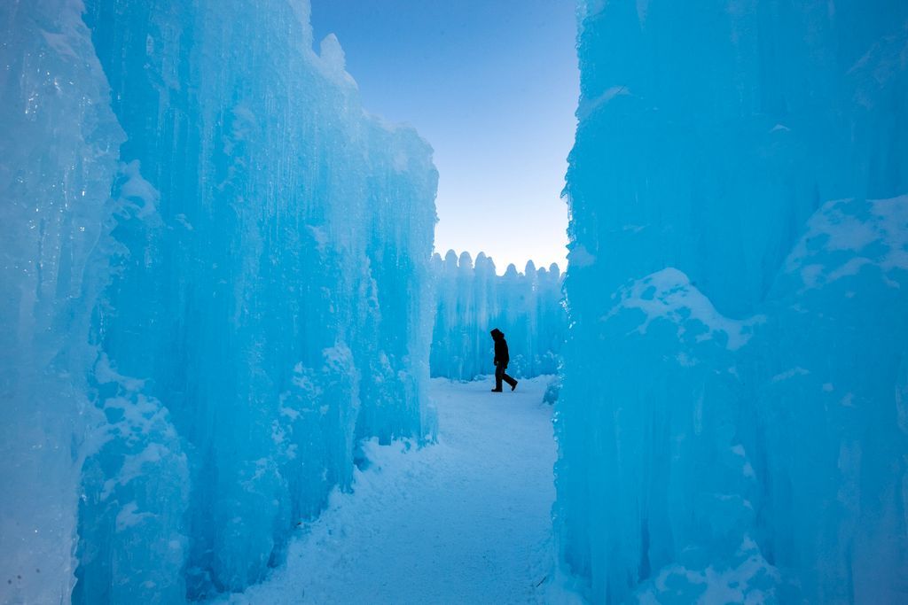 New Hampshire, jégkastélyt, Egyesült Államok, USA, 