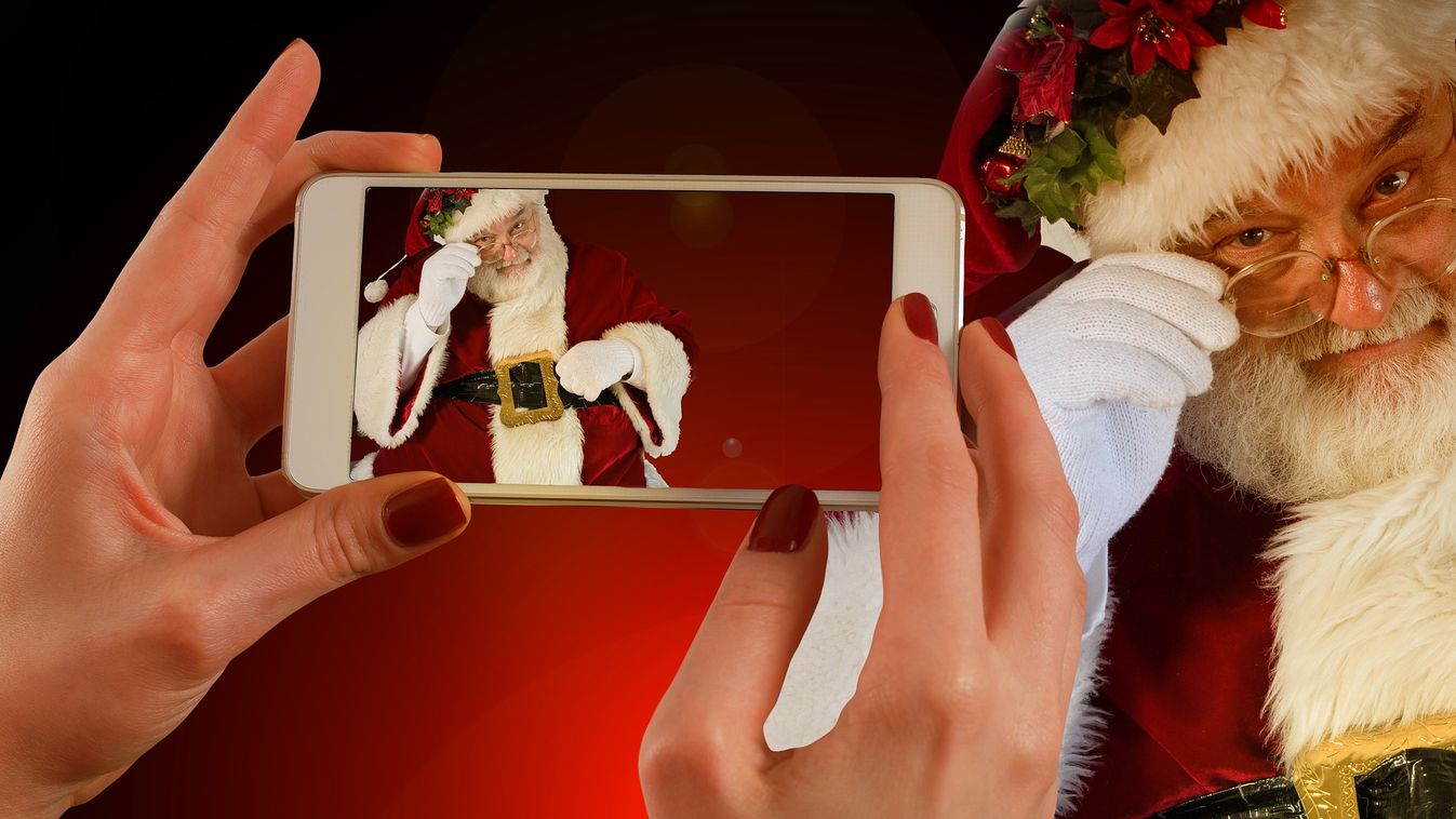 karácsony, mikulás, mobil 