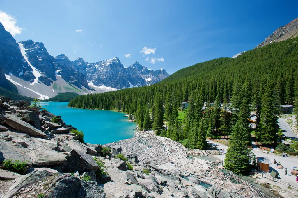 Kanada, Moraine gleccsertó, tó, 
