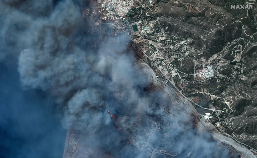 Görögország, tűz, Rodosz, 2023.július.25., 