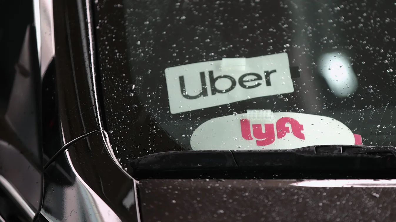 Uber, Lyft, autó, szolgáltatás, logó 