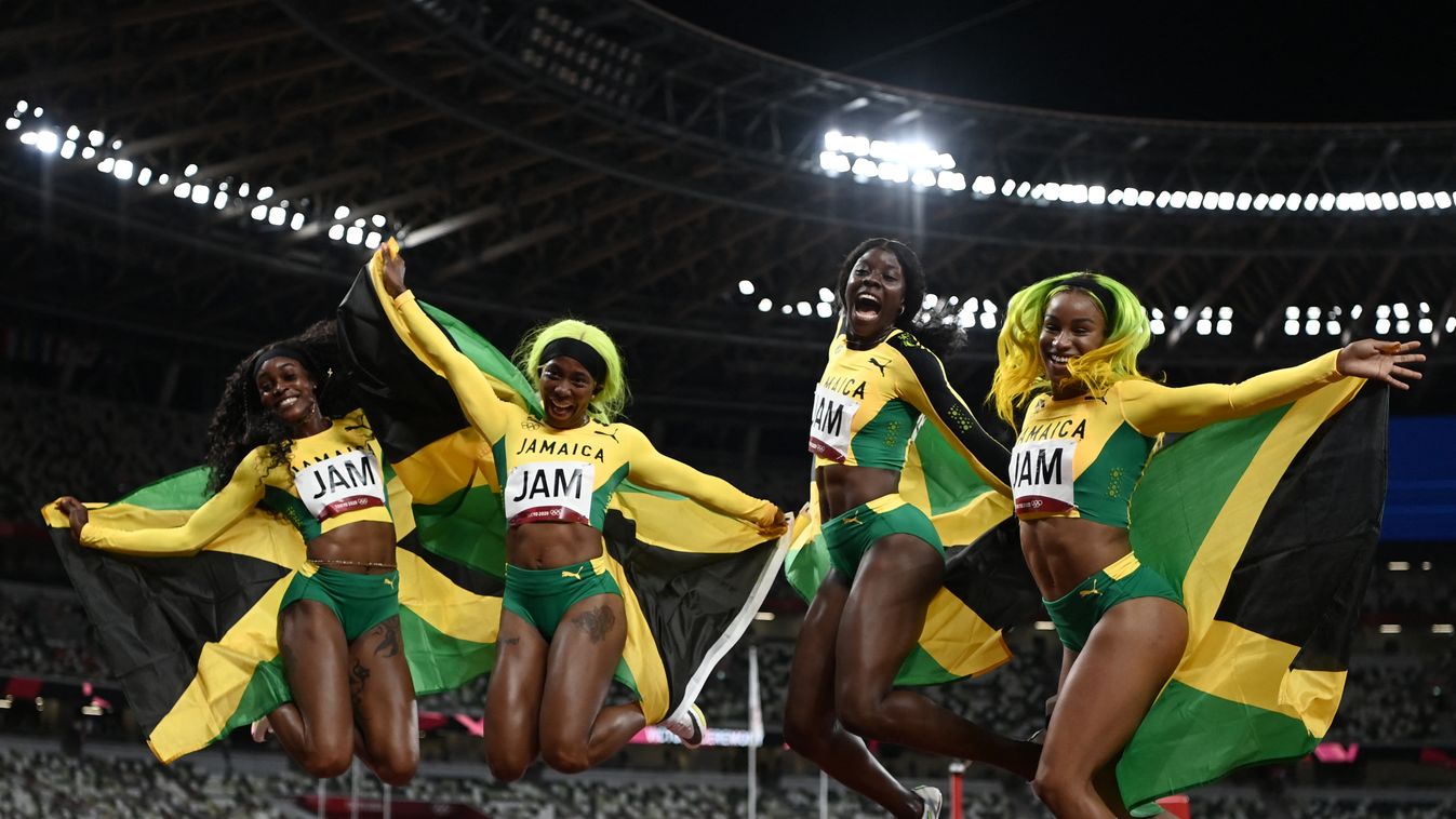 Jamaica atlétika Shelly-Ann Fraser-Pryce Elaine Thompson Shericka Jackson 
