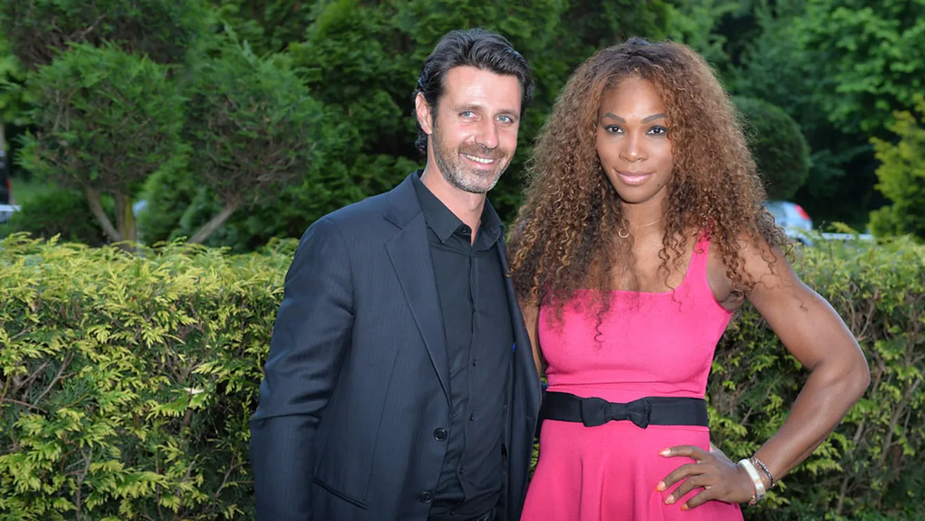 Serena Williams és edzője, Patrick Mouratoglou 