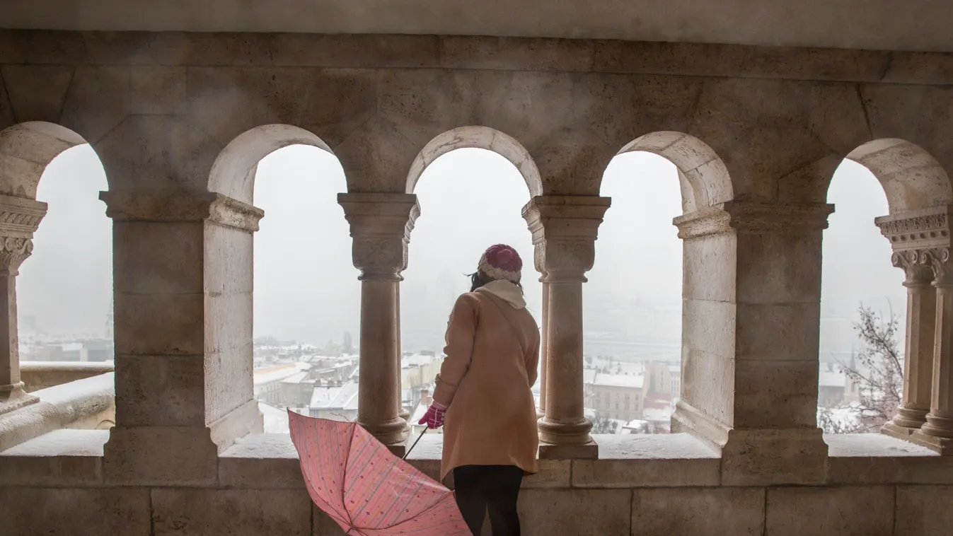 tél hó időjárás budapest illusztráció budai vár Téli időjárás Budapesten 