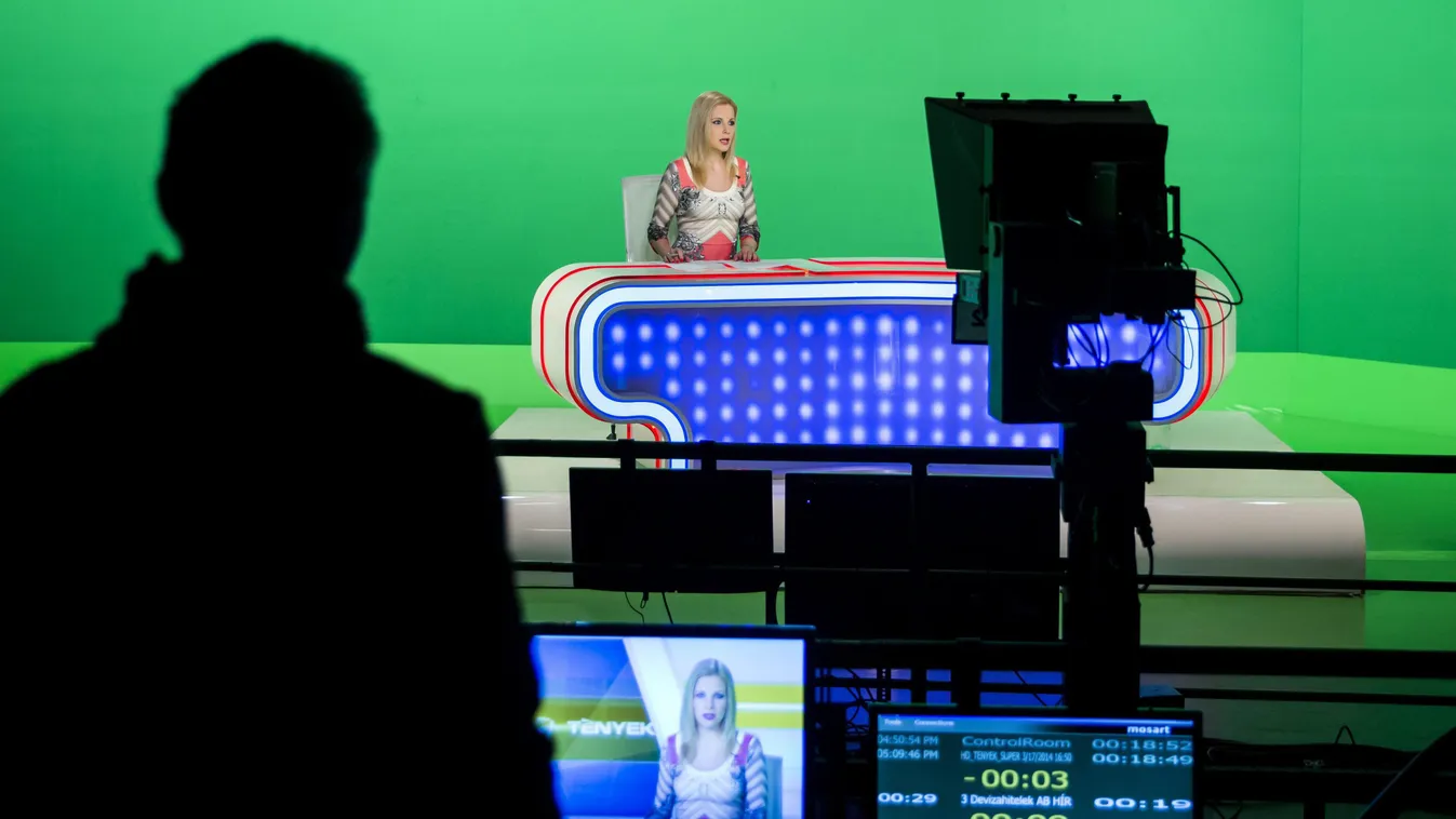 Várkonyi Andrea dolgozik ÉPÜLET Foglalkozás greenbox HÉTKÖZNAPI kereskedelmi televízió monitor műsorvezető MŰSZAKI ESZKÖZ stúdió SZEMÉLY TÁRGY TV2 