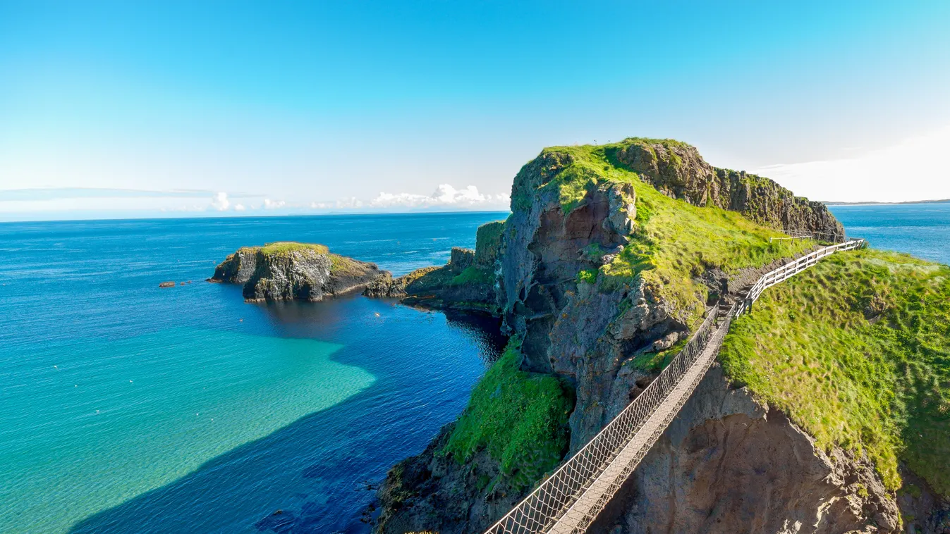 Carrick-A-Rede, Rope, kötélhíd, Ír-sziget, Carrick, sziget, Írország, 