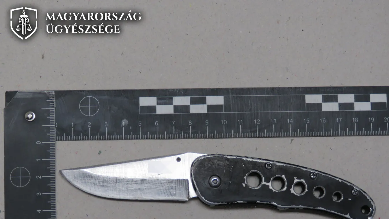 2021. május 13-án egy 14 éves fiú ezzel a késsel megszúrt egy másikat Józsefvárosban 