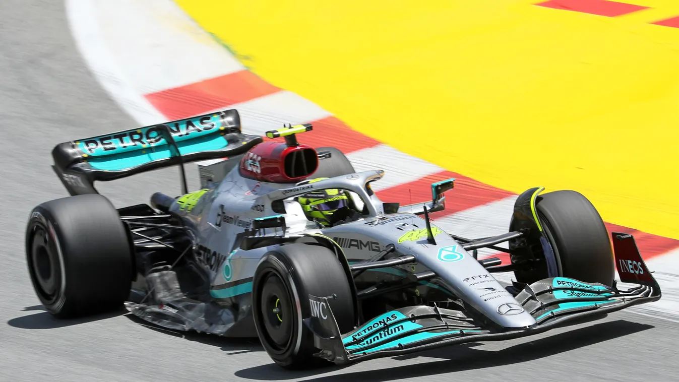 Forma-1, Lewis Hamilton, Mercedes, Spanyol Nagydíj 2022, péntek 