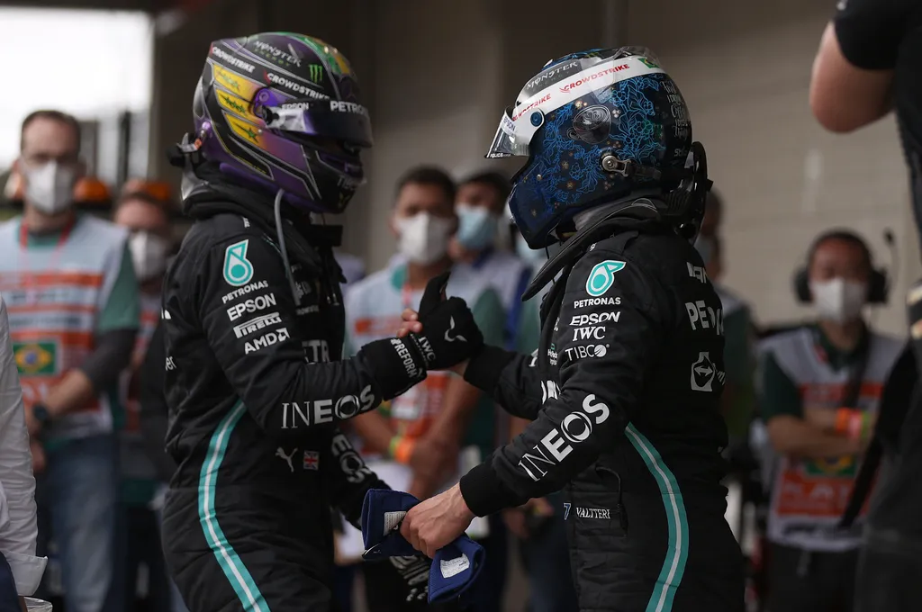 Forma-1, Lewis Hamilton, Valtteri Bottas, Sao Pauló-i Nagydíj 2021, szombat 