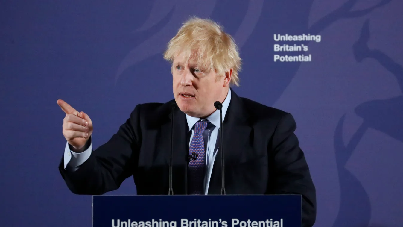 JOHNSON, Boris London, 2020. február 3.
Boris Johnson brit miniszterelnök felvázolja kormányának az Európai Unióval tartandó tárgyalások keretére vonatkozó álláspontját a londoni Old Royal Naval College épületegyüttesben 2020. január február 3-án. Az Egye