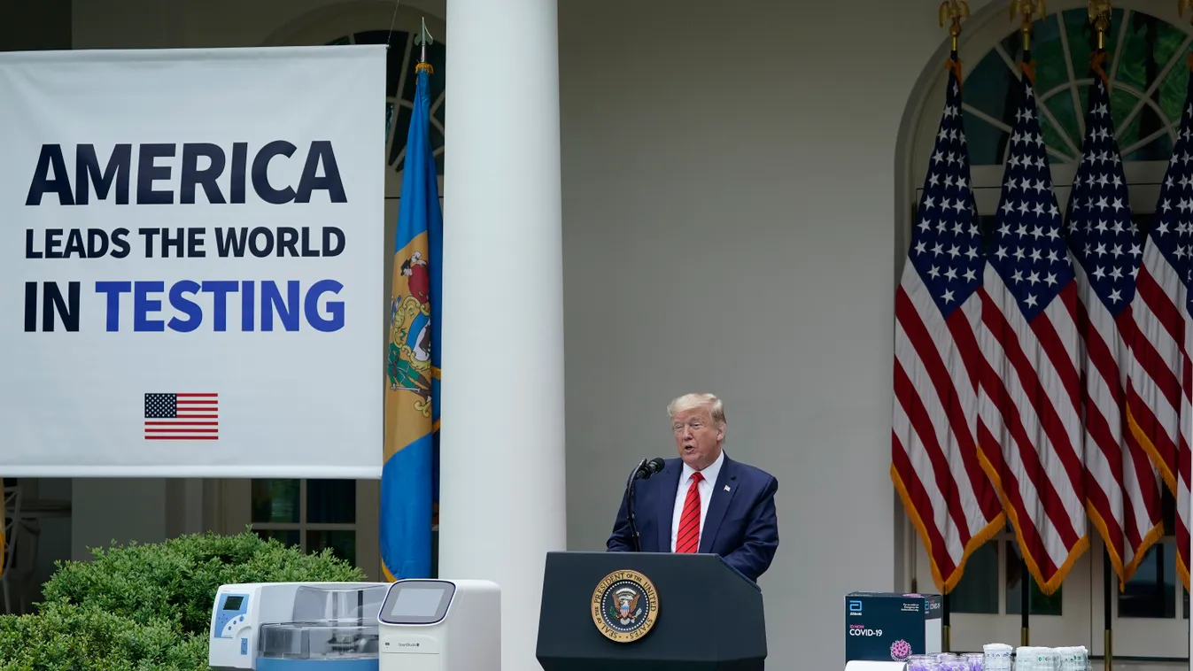 President Trump Delivers Remarks At The White House On COVID-19 Testing GettyImageRank1 POLITICS GOVERNMENT bestof topix 