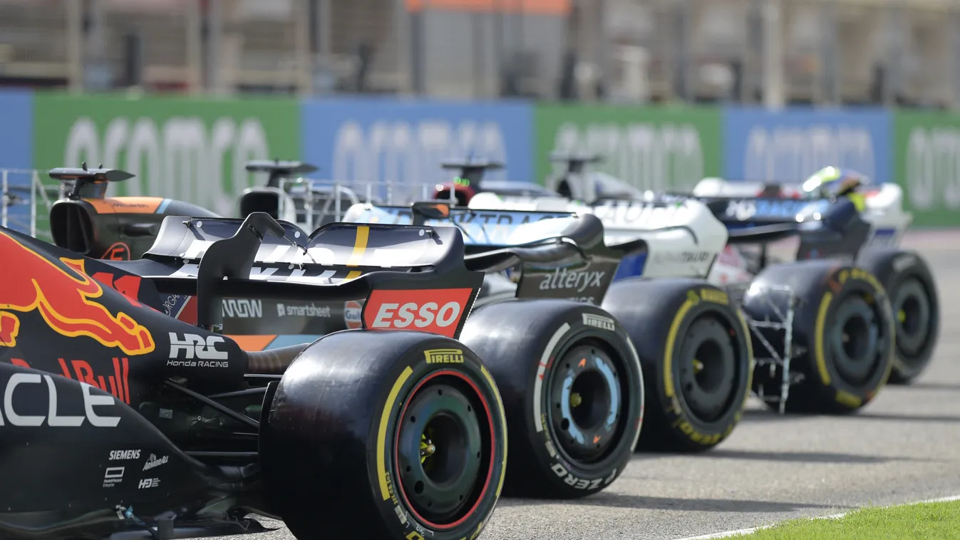 Forma-1, teszt, Bahrein, 1. nap, Pirelli, Red Bull, hátsó szárny 