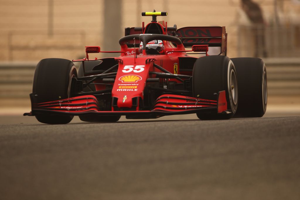 Forma-1, Carlos Sainz, Ferrari, Bahrein teszt 1. nap 