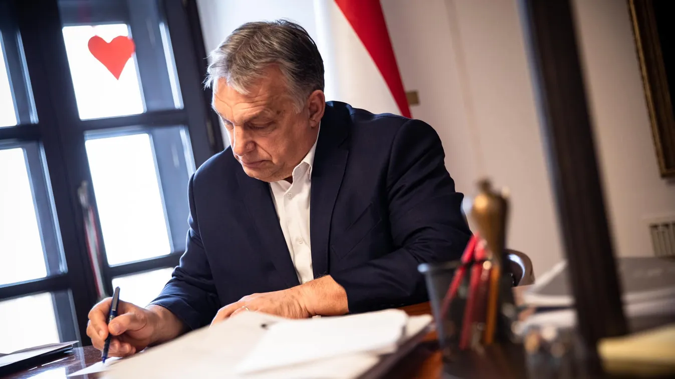 Orbán Viktor, rendelkezés, aláírás, koronavírus 