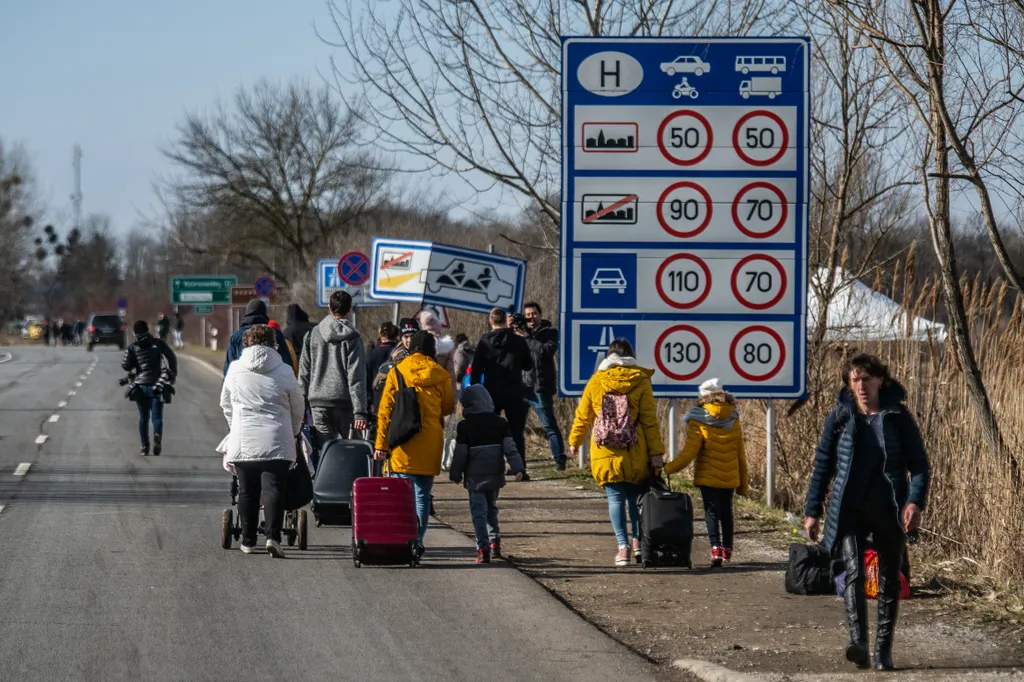 Ukrán válság, 2022, Beregsurány, határ, határátkelő, magyar-ukrán határ 