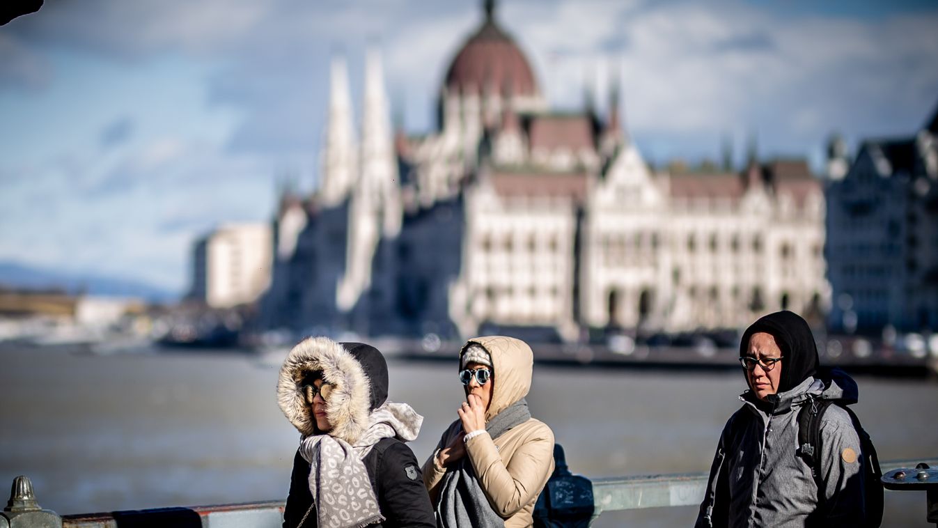 Szél, tél, vihar, napsütés, szeles idő, Ciara, 2020.02.11., Budapest 