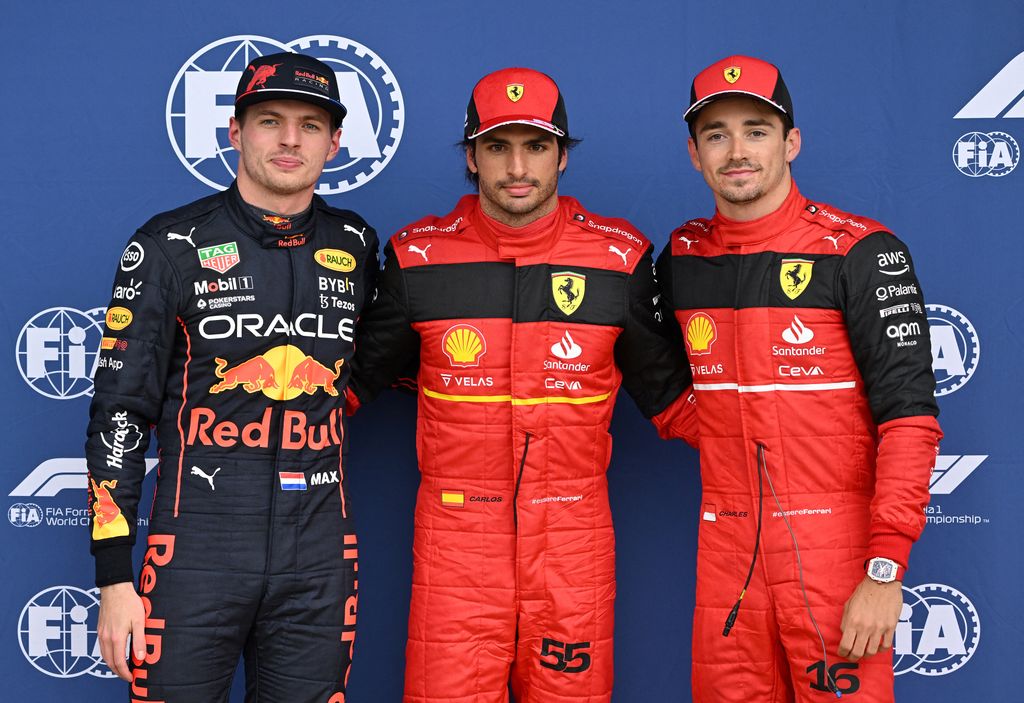Forma-1, Max Verstappen, Carlos Sainz, Charles Leclerc, Brit Nagydíj 2022, szombat 