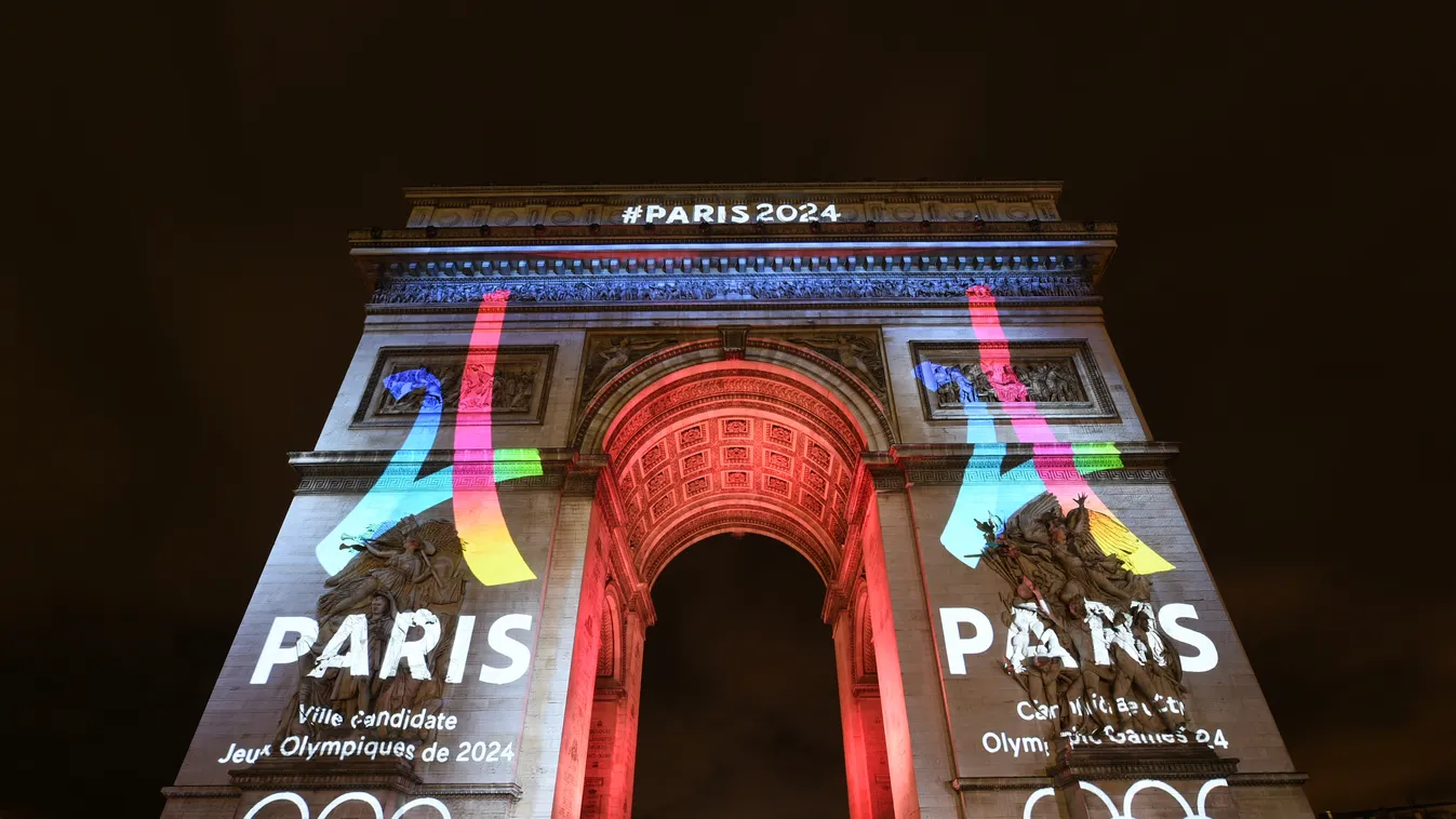 OLYMPIC GAMES - LOGO PARIS 2024 - ARC DE TRIOMPHE FEBRUARY FÉVRIER France GAMES JEUX JO OLYMPICS Paris Horizontal ARC DE TRIOMPHE LOGO SPORT SQUARE FORMAT 