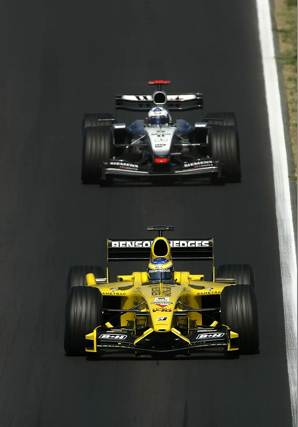 Forma-1, Baumgartner Zsolt, Jordan-Ford, David Coulthard, McLaren-Mercedes, Magyar Nagydíj 2003 