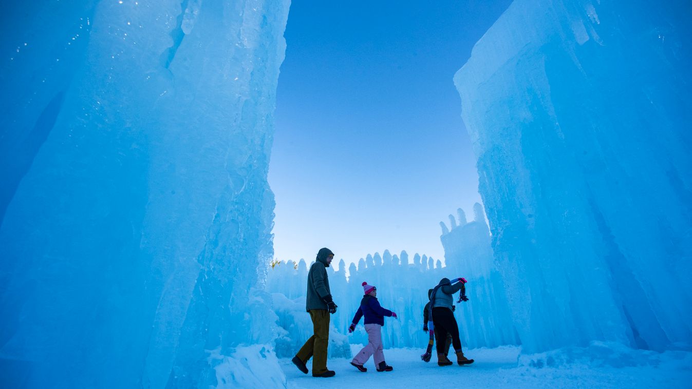 New Hampshire, jégkastélyt, Egyesült Államok, USA, 