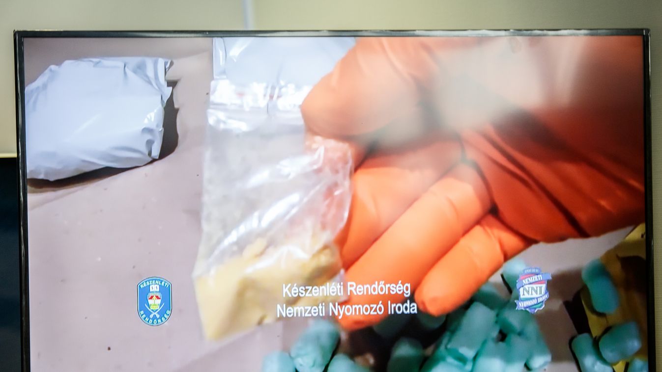 ORFK sajtótájékoztató, Teve utca,  egy új, életveszélyes hatóanyagú designer drog kábítószerpiacon 