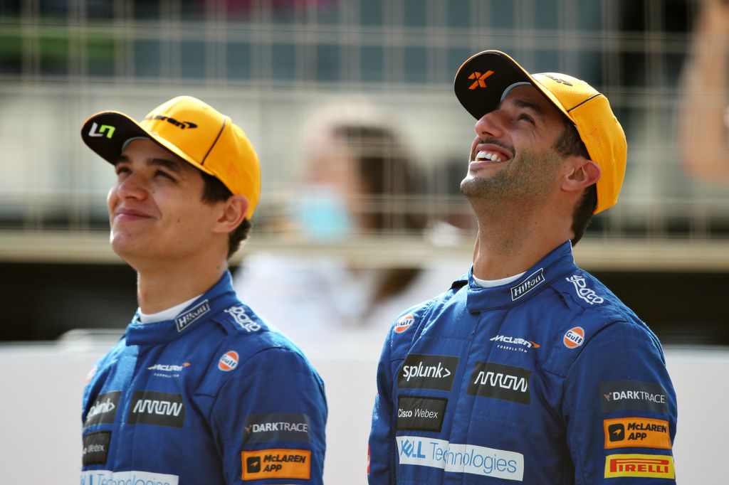 Forma-1, Lando Norris, Daniel Ricciardo, McLaren Racing, Bahrein teszt 1. nap 