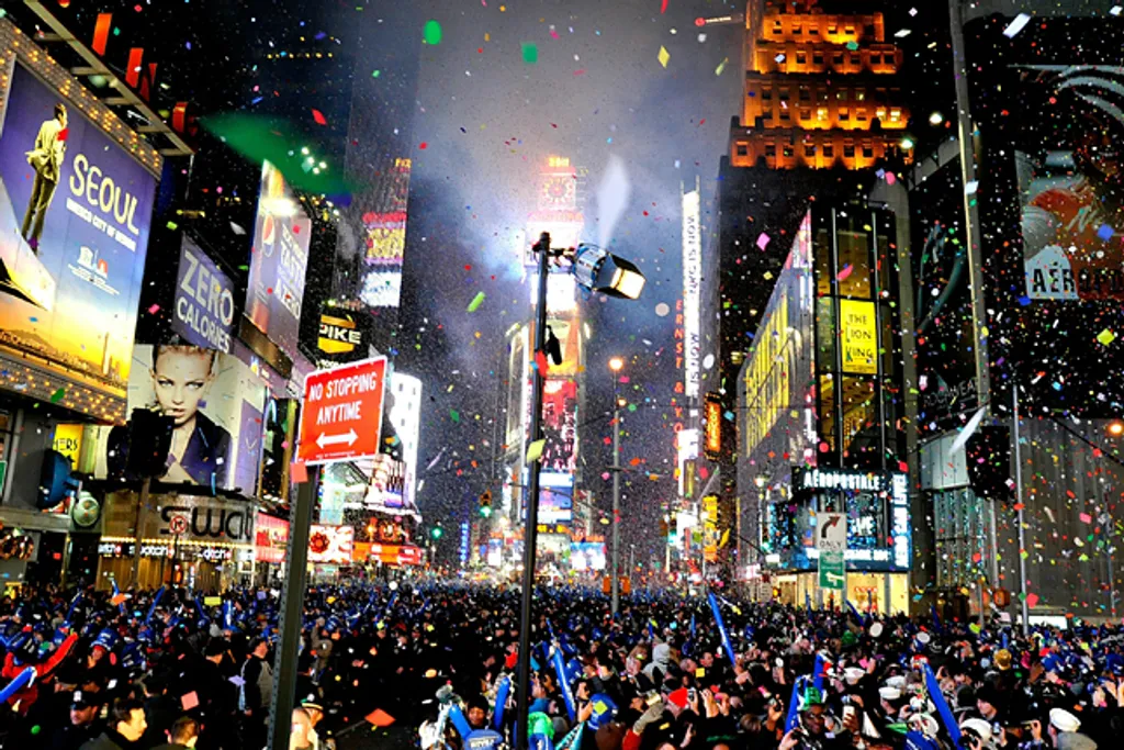 szilveszter a világ körül, Time Square, New York