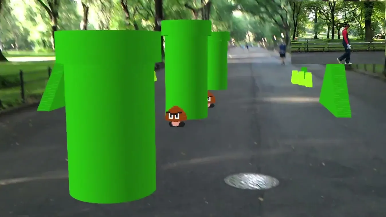 abhishek singh super mario bros microsoft hololens ar augmented reality kiterjesztett valóság 