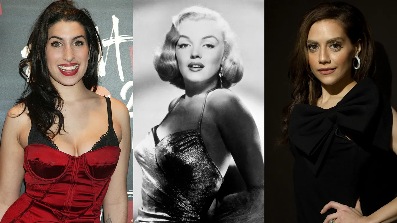 Marilyn Monroe, Brittany Murphy, Amy Winehouse, színésznő, öngyilkosság, énekesnő 