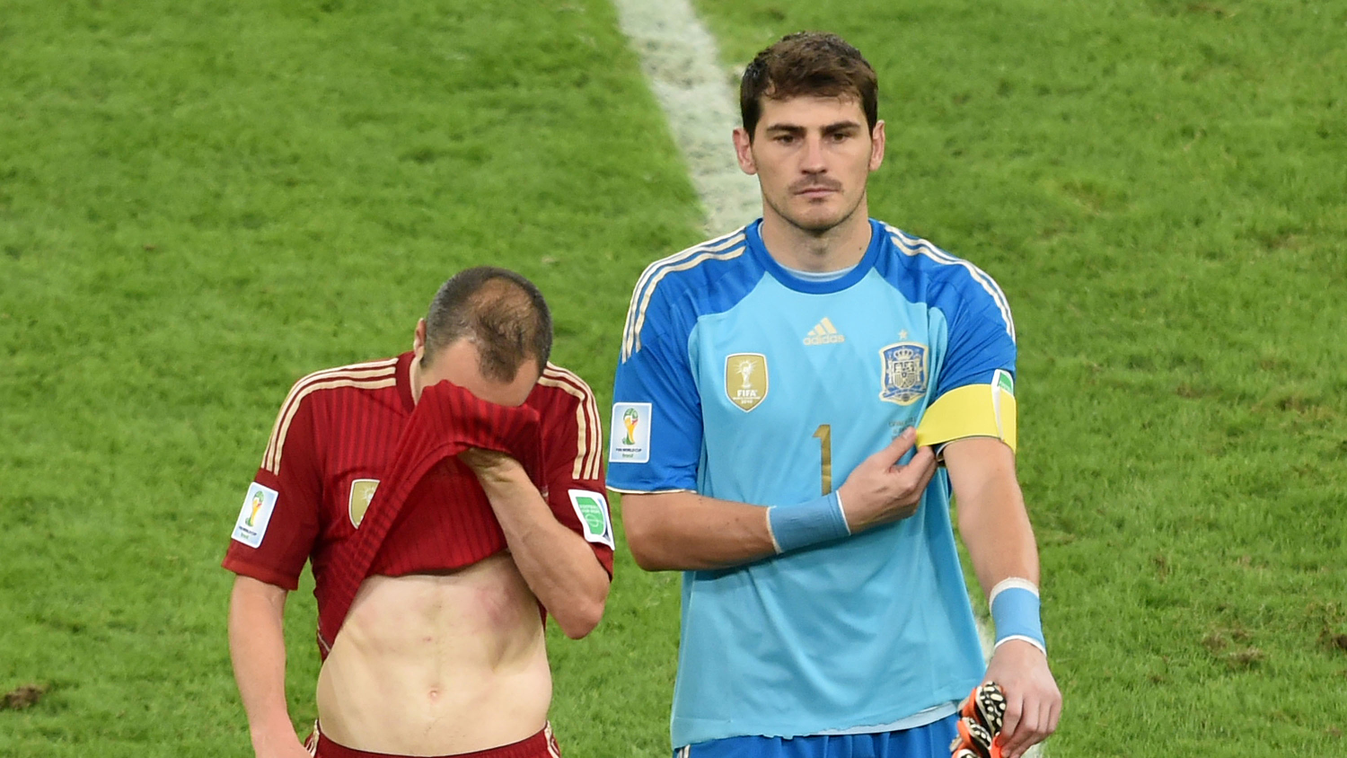 spanyolország - chile, vb 2014, b-csoport, Iker Casillas, Andres Iniesta, spanyol válogatott 