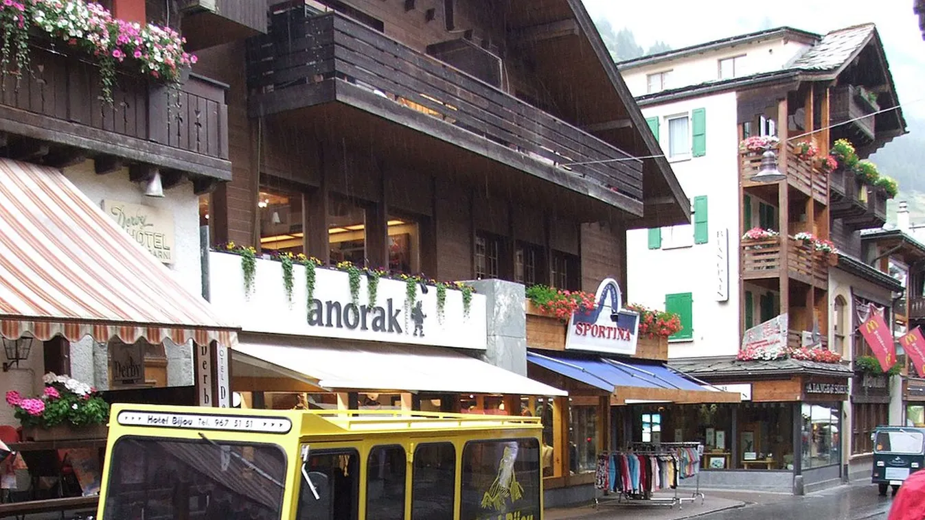 Zermatt, elektromos autó 