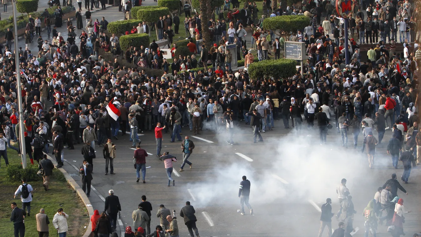 Egyiptom, tüntetés, 2011 
